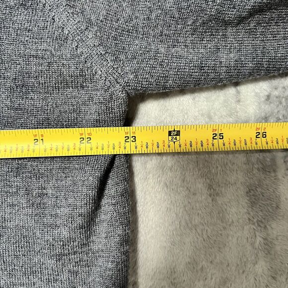 Peter‎ Millar Mens Gray XXL 100% Merino Wool V-Neck Long Sleeve Sweater - Picture 4 of 5